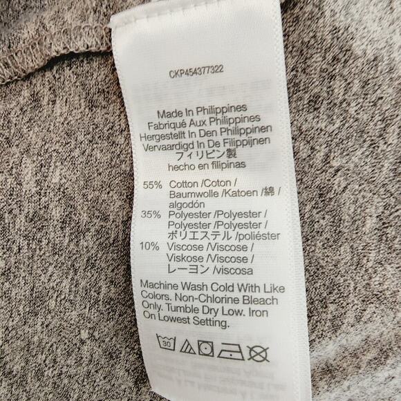 MADEWELL GRAY SLIT BACK GRAY SHORT SLEEVE TEE SIZE MED - Picture 6 of 7